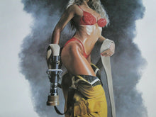 Load image into Gallery viewer, Dave Nestler Face The Fire Hot Erotic Sexy Fire Fighter Woman Art Signed Print

