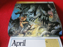 Load image into Gallery viewer, Vintage Large Semi-Nude Pinup Wall Calendar 1994 Boris Vallejo's Mythology     E
