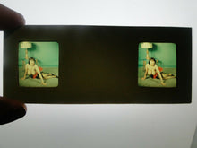 Load image into Gallery viewer, Nude 3D Realist Stereo View Slide Busty Vintage 1950's Pinup Linda West
