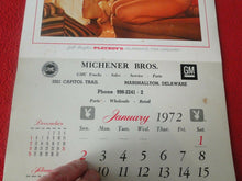 Load image into Gallery viewer, Vintage Semi-Nude Pinup Wall Calendar Playboy 1972 17 x 10                     H
