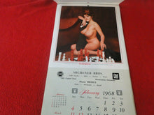 Load image into Gallery viewer, Vintage Semi-Nude Pinup Wall Calendar 1968 Playboy Michener Bros.              H
