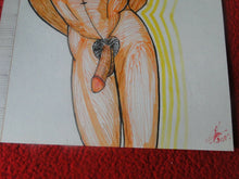 Load image into Gallery viewer, Vintage Original Art Drawing/Painting/Ink/Paint Gay Interest Nude Man Signed
