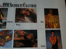 Load image into Gallery viewer, Vintage Large Semi-Nude Pinup Wall Calendar Sport Illustrated Swimsuit 1991    B
