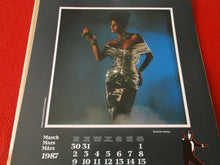 Load image into Gallery viewer, Vintage Large Semi-Nude Pinup Wall Calendar 1987 James Bond Girls 18 x 13.5    D
