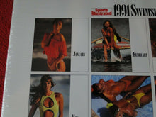 Load image into Gallery viewer, Vintage Large Semi-Nude Pinup Wall Calendar Sport Illustrated Swimsuit 1991    B
