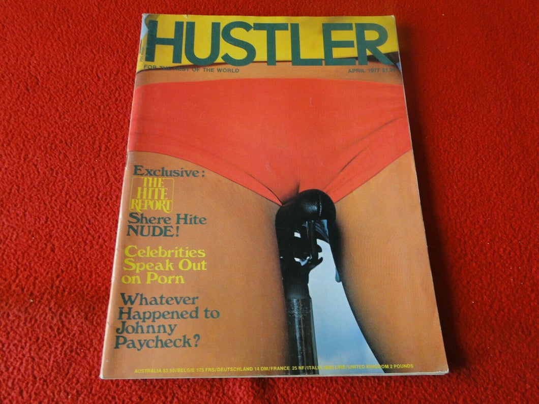 Vintage 18 Year Old + Sexy Erotic Adult Magazine Hustler April 1977           H4