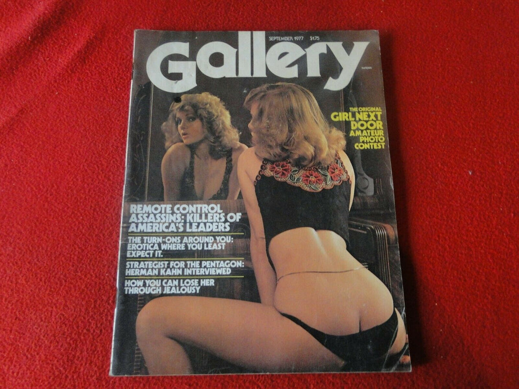 Vintage 18 YO + Nude Erotic Adult Men's Magazine Gallery Sept. 1977          G61