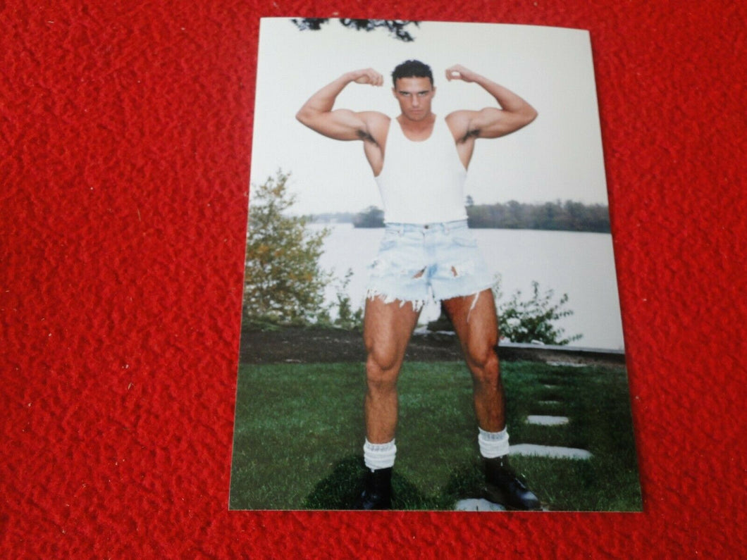 Vintage 18 Year Old + Gay Interest Chippendale Muscle Semi Nude Male Photo   A40