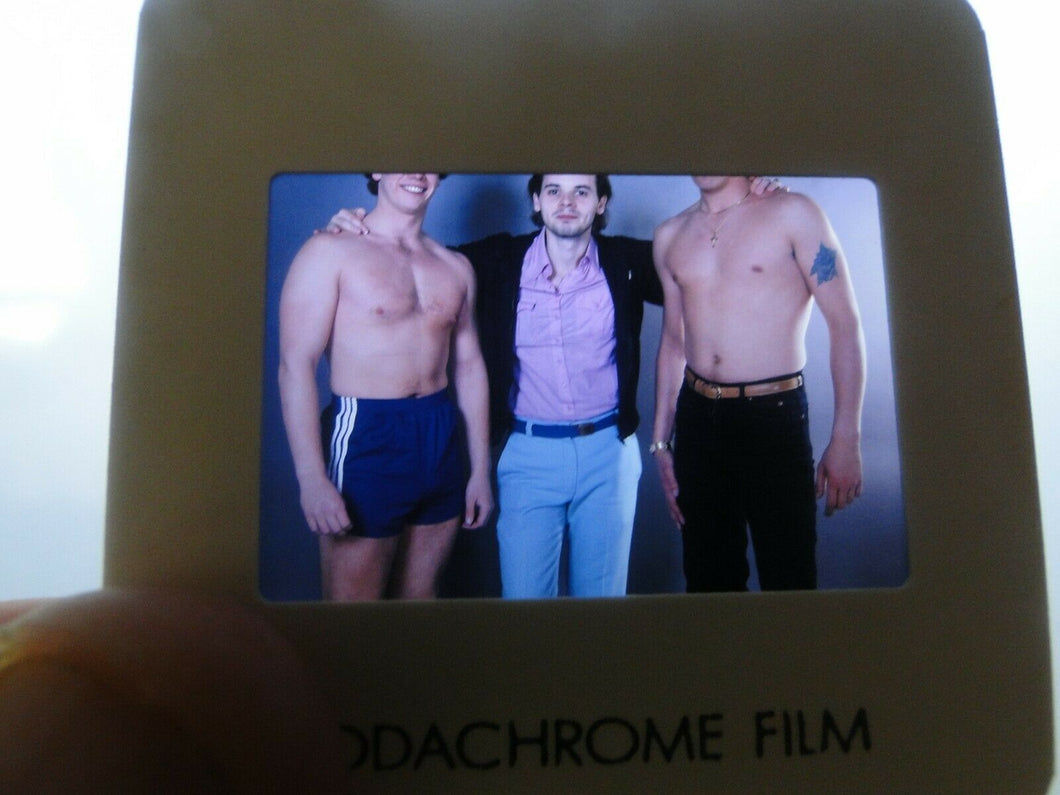 VINTAGE 35MM SLIDE MALE GAY INTEREST BEEFCAKE MUSCLE SEMI NUDE HOT BUFF JD5