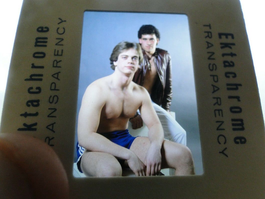 VINTAGE 35MM SLIDE MALE GAY INTEREST BEEFCAKE MUSCLE SEMI NUDE HOT BUFF JD4