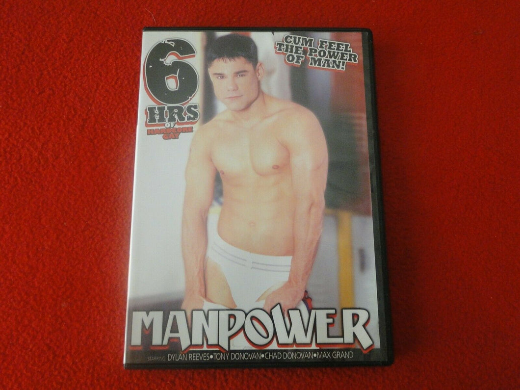 Vintage 18 Y.O. + Adult Erotic Gay Porn DVD Manpower 6 Hours                   !