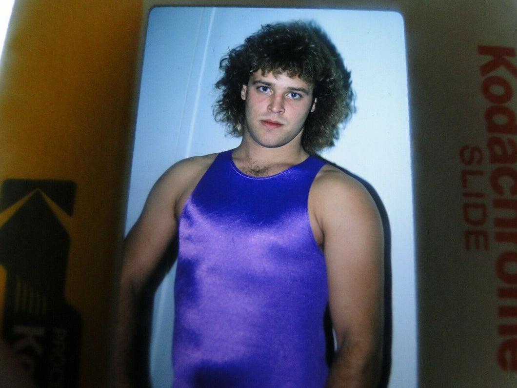 VINTAGE 35MM SLIDE MALE GAY INTEREST BEEFCAKE MUSCLE SEMI NUDE HOT BUFF A83