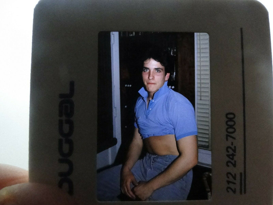 + VINTAGE 35MM SLIDE MALE GAY INTEREST BEEFCAKE MUSCLE SEMI NUDE HOT BUFF    B30