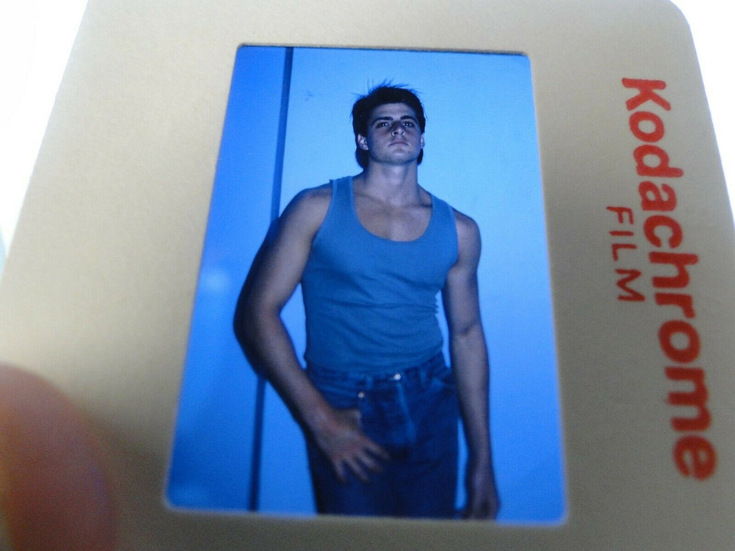 VINTAGE 35MM SLIDE MALE GAY INTEREST BEEFCAKE MUSCLE SEMI NUDE HOT BUFF CB22