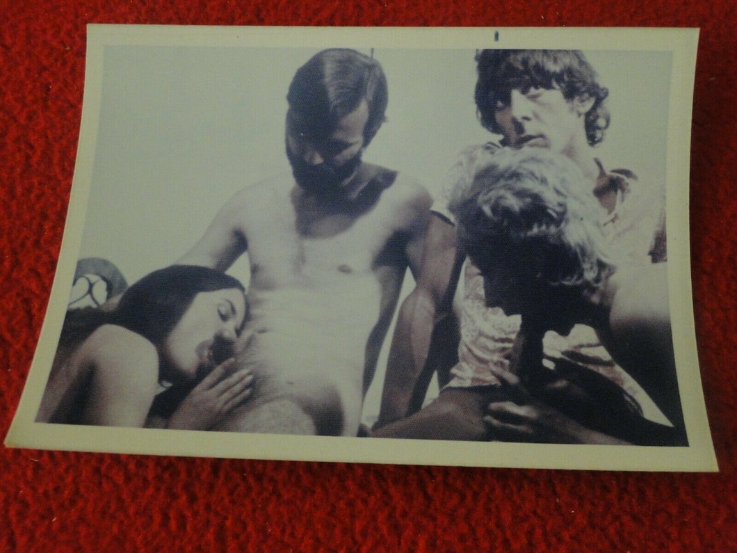 Vintage Erotic Sexy Adult Woman Blow Job Fellatio Great Head Color Photo     A34