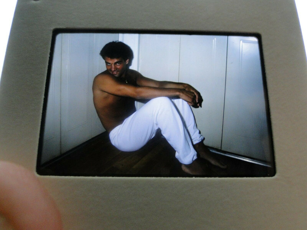 VINTAGE 35MM SLIDE MALE GAY INTEREST BEEFCAKE MUSCLE SEMI NUDE HOT BUFF CL1