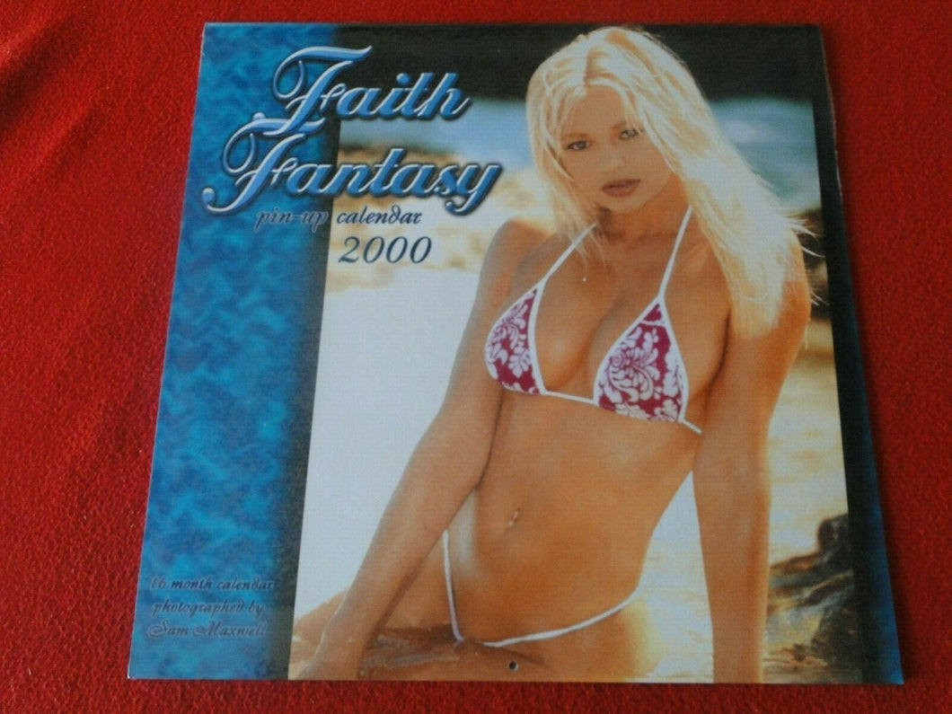 Vintage Large Semi-Nude Pinup Wall Calendar SEALED 12 x 12 2000 Faith Fantasy  C