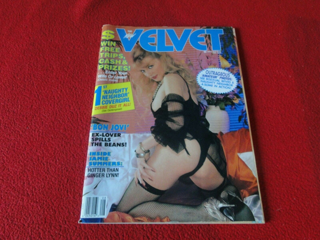 Vintage 18 Year Old + Sexy Erotic Adult Men's Magazine Velvet Aug. 1988      G20