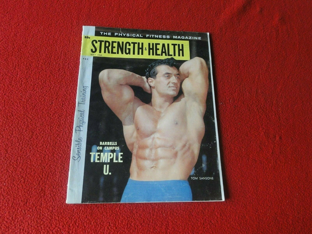 Vintage Bodybuilding Muscle Gay Interest Magazine Strength & Health 1960     ZZ