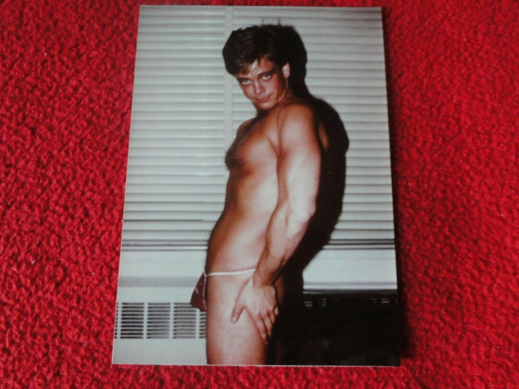 Vintage 18 Year Old + Gay Interest Chippendale Muscle Semi Nude Male Photo   B90