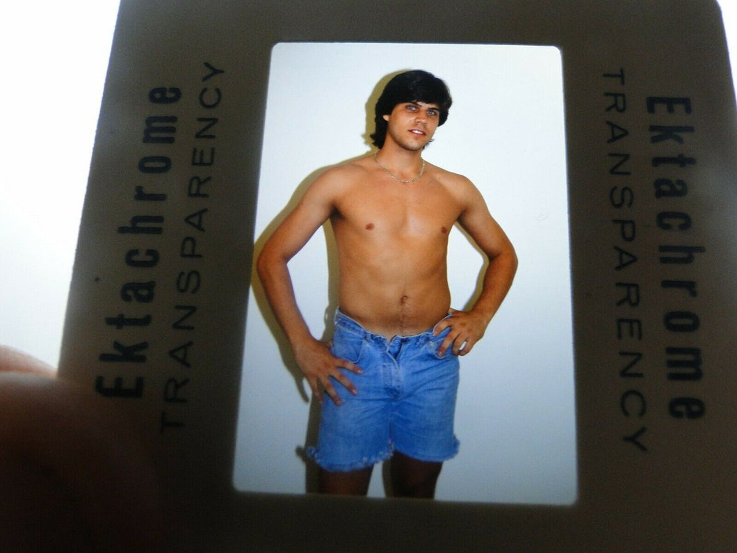 + VINTAGE 35MM SLIDE MALE GAY INTEREST BEEFCAKE MUSCLE SEMI NUDE HOT BUFF    B30