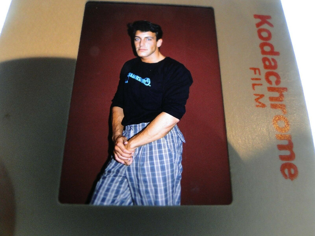 VINTAGE 35MM SLIDE MALE GAY INTEREST BEEFCAKE MUSCLE SEMI NUDE HOT BUFF     B64