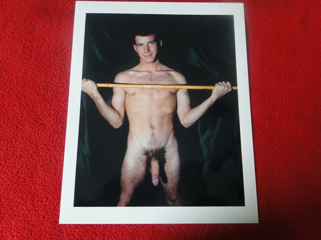 Vintage 18 Y.O. + Gay Interest Nude Hot Hung Muscular Male Photo 8 x 10     D21v