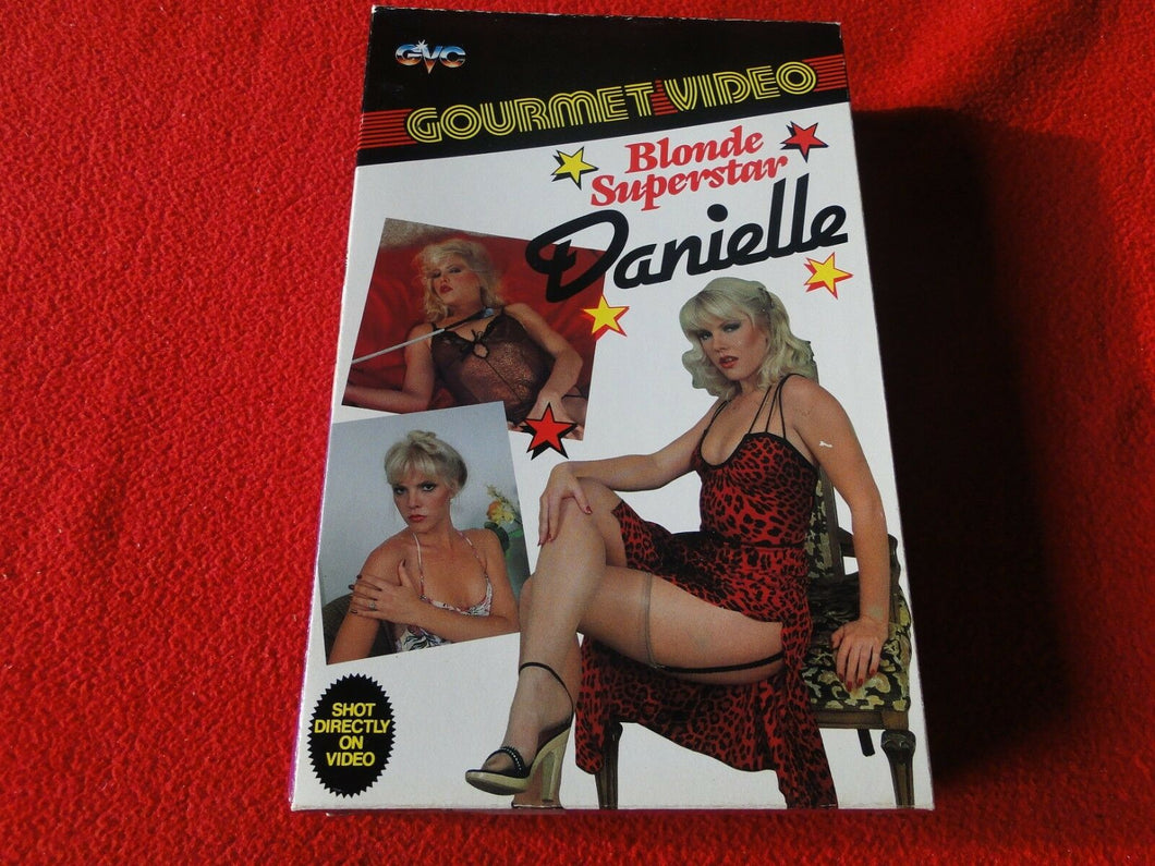 Vintage Adult XXX VHS Porn Tape Video Gourmet Video Blonde Superstar Danielle 12