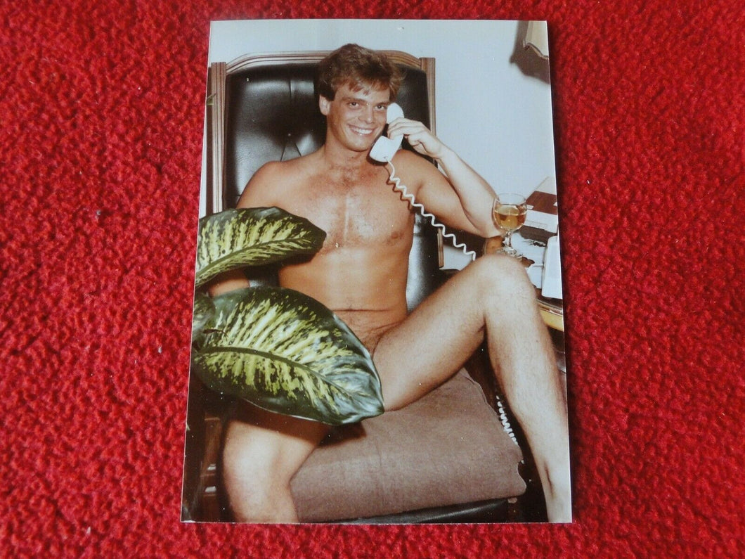 Vintage 18 Year Old + Gay Interest Chippendale Muscle Semi Nude Male Photo   B88