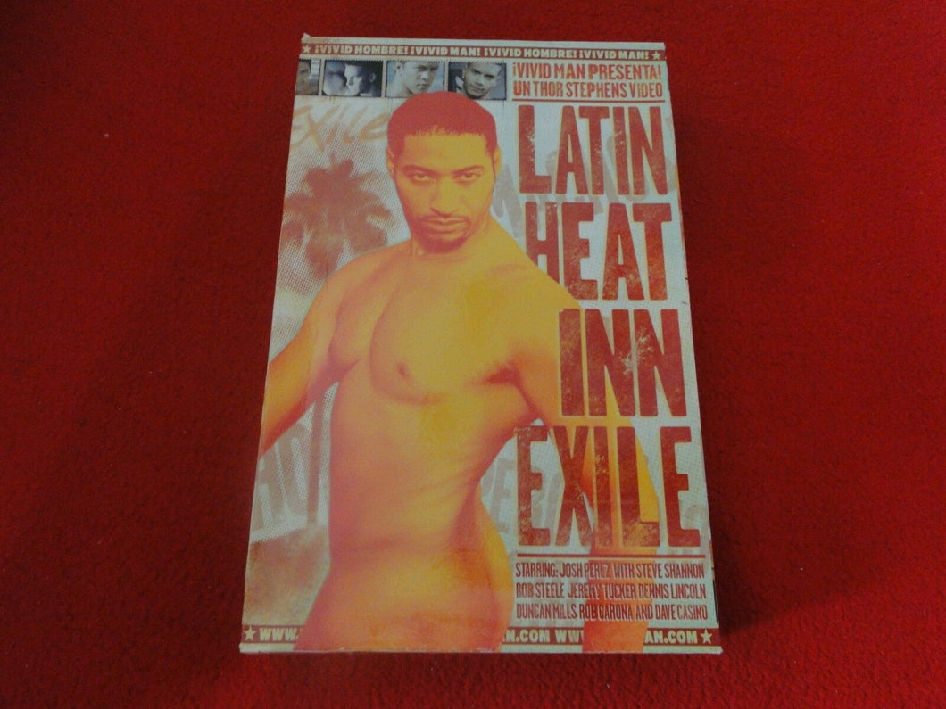 Vintage Adult Erotic Gay Interest VHS Tape Latin Heat Inn Exile                E