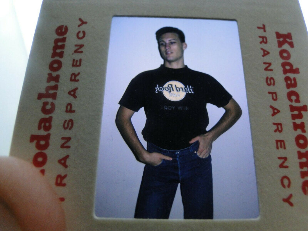 VINTAGE 35MM SLIDE MALE GAY INTEREST BEEFCAKE MUSCLE SEMI NUDE HOT BUFF G10R