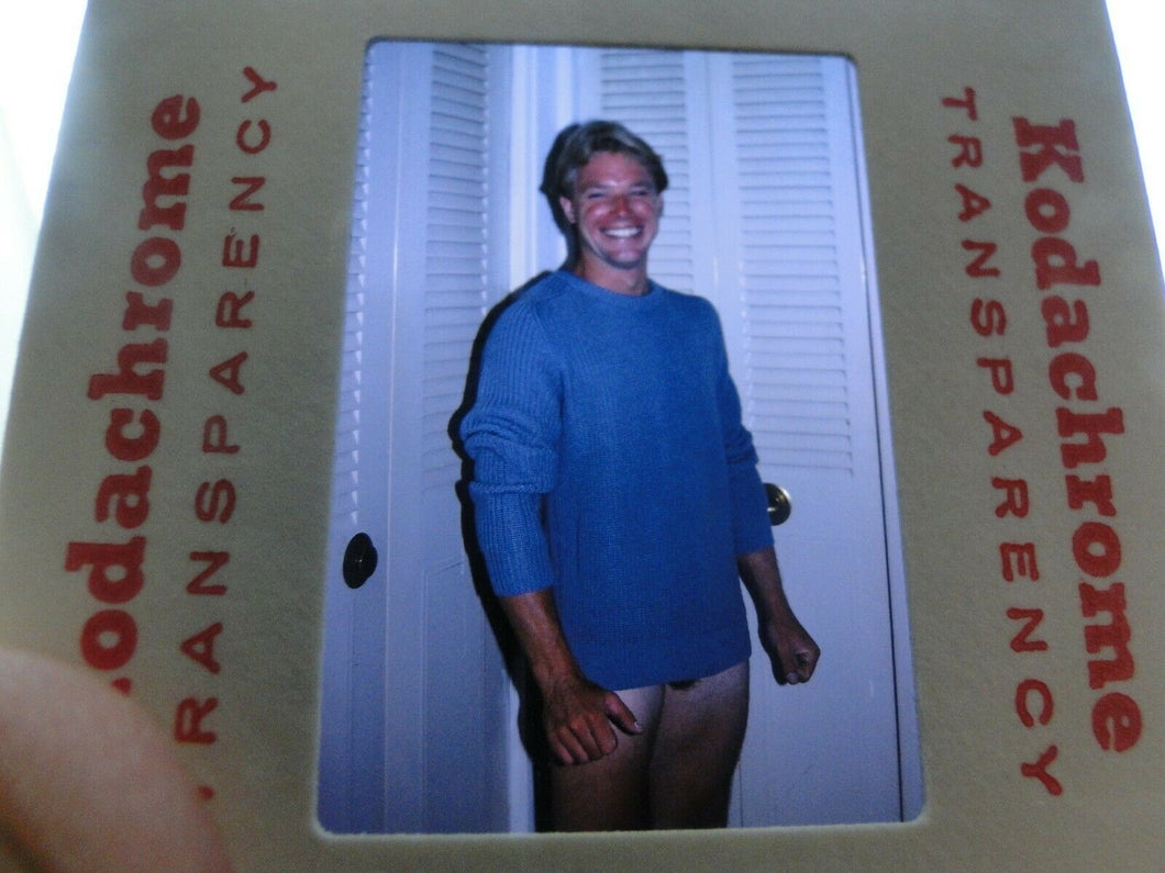 VINTAGE 35MM SLIDE MALE GAY INTEREST BEEFCAKE MUSCLE SEMI NUDE HOT BUFF   G5B