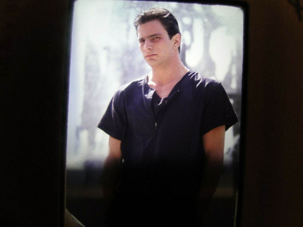 VINTAGE 35MM SLIDE MALE GAY INTEREST BEEFCAKE MUSCLE SEMI NUDE HOT BUFF FD4