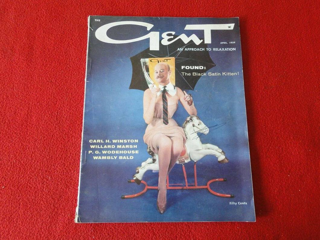 Vintage 18 Y.O. + Erotic Sexy Men's Adult Magazine Gent April 1959            G3