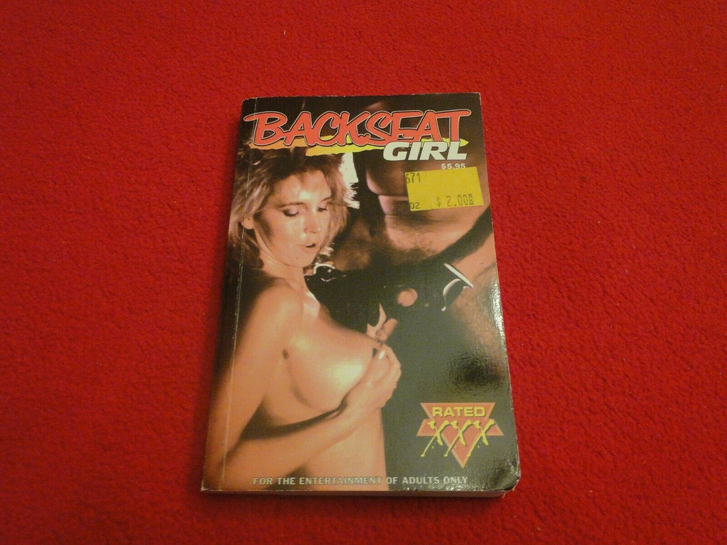 Vintage Sexy Erotic Adult Paperback Book/ Novel New Old Stock Backseat Girl    B