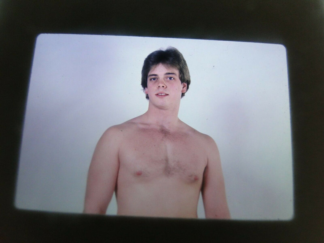 VINTAGE 35MM SLIDE MALE GAY INTEREST BEEFCAKE MUSCLE SEMI NUDE HOT BUFF A94