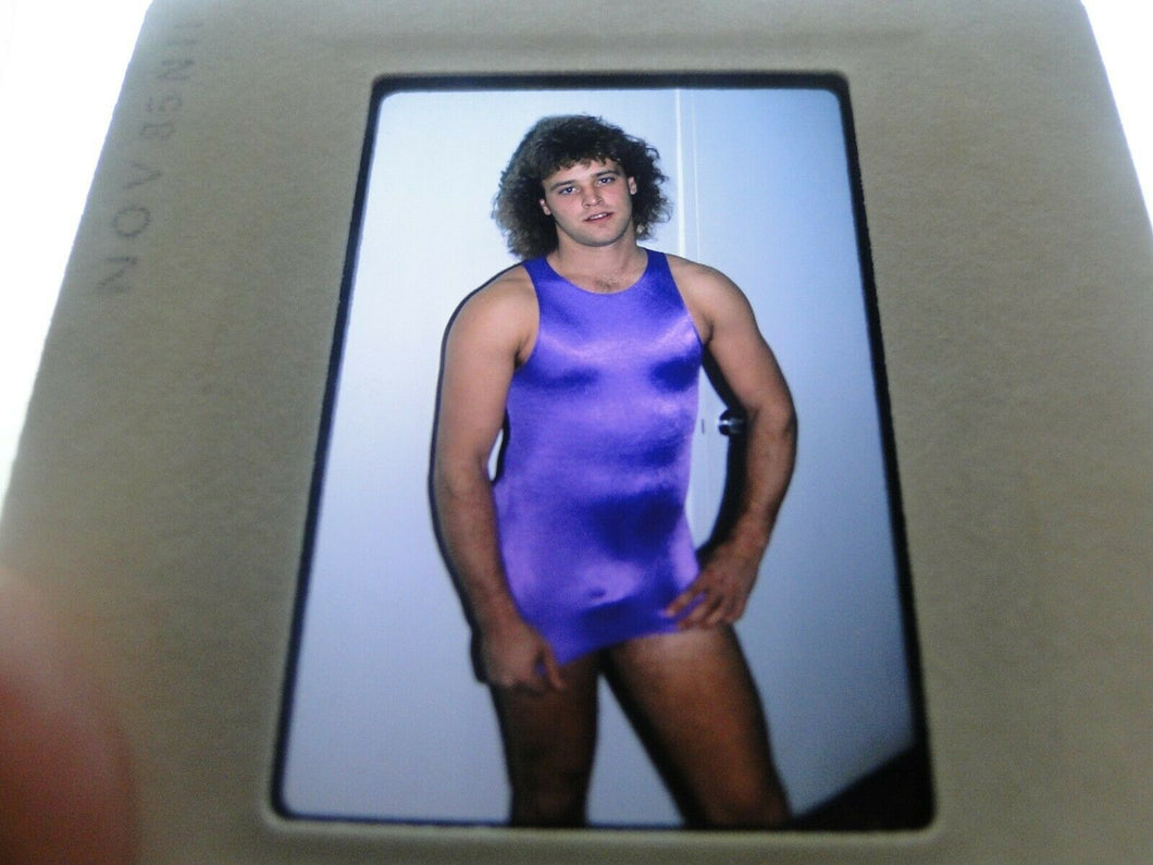 VINTAGE 35MM SLIDE MALE GAY INTEREST BEEFCAKE MUSCLE SEMI NUDE HOT BUFF G7