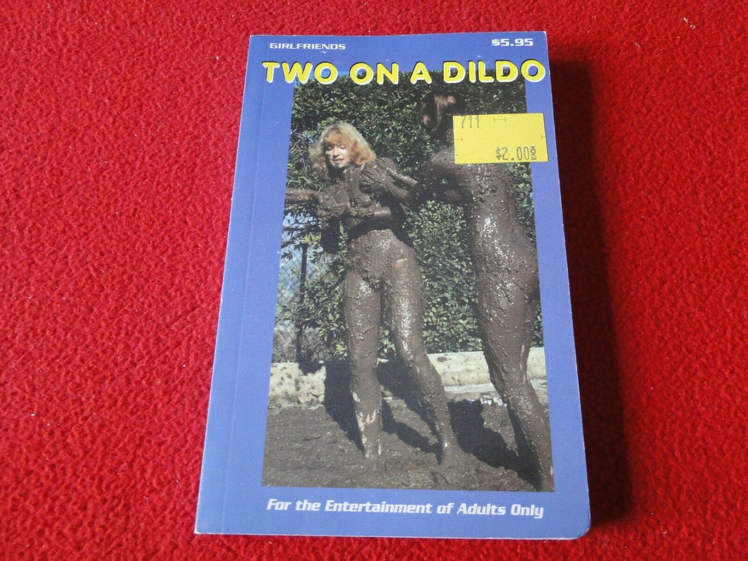 Vintage Sexy Erotic Adult Paperback Book Novel NOS Two On A Dildo              Y