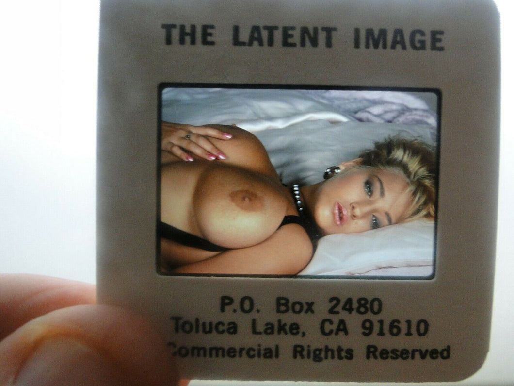 Busty Erotic Sexy NUDE Woman/Model Vintage 35mm LATENT IMAGE SLIDE          A78