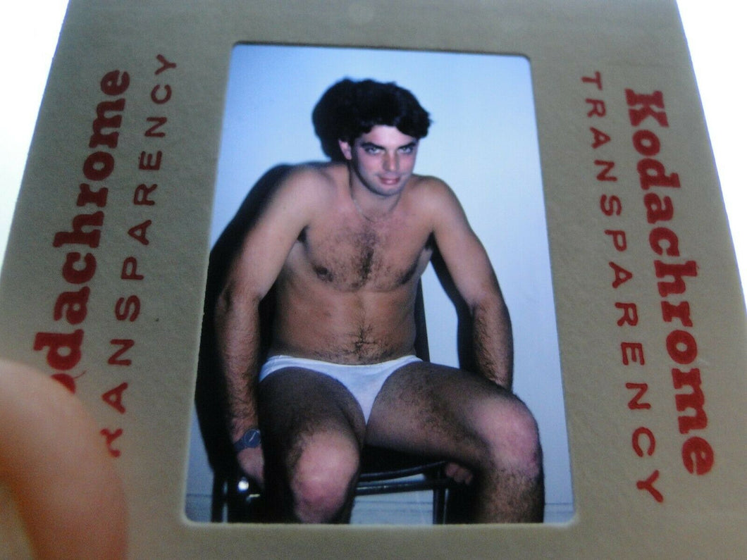 VINTAGE 35MM SLIDE MALE GAY INTEREST BEEFCAKE MUSCLE SEMI NUDE HOT BUFF CJ19