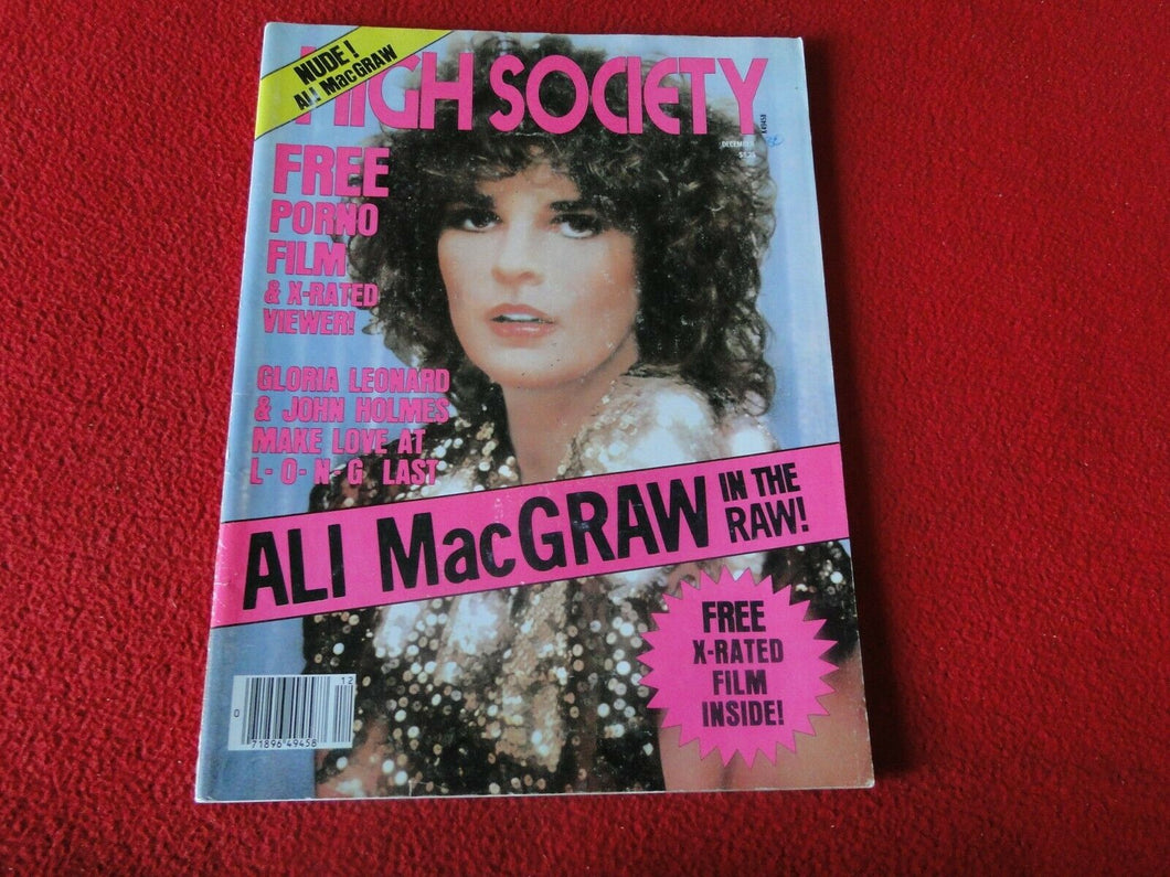 Vintage 18 Year Old + Nude Erotic Sexy Adult Men's Magazine High Society 1980 GP