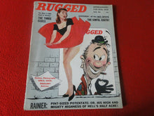 Load image into Gallery viewer, Vintage 18 Year Old + Sexy Erotic Adult Men&#39;s Magazine Rugged Aug. 1957      G50
