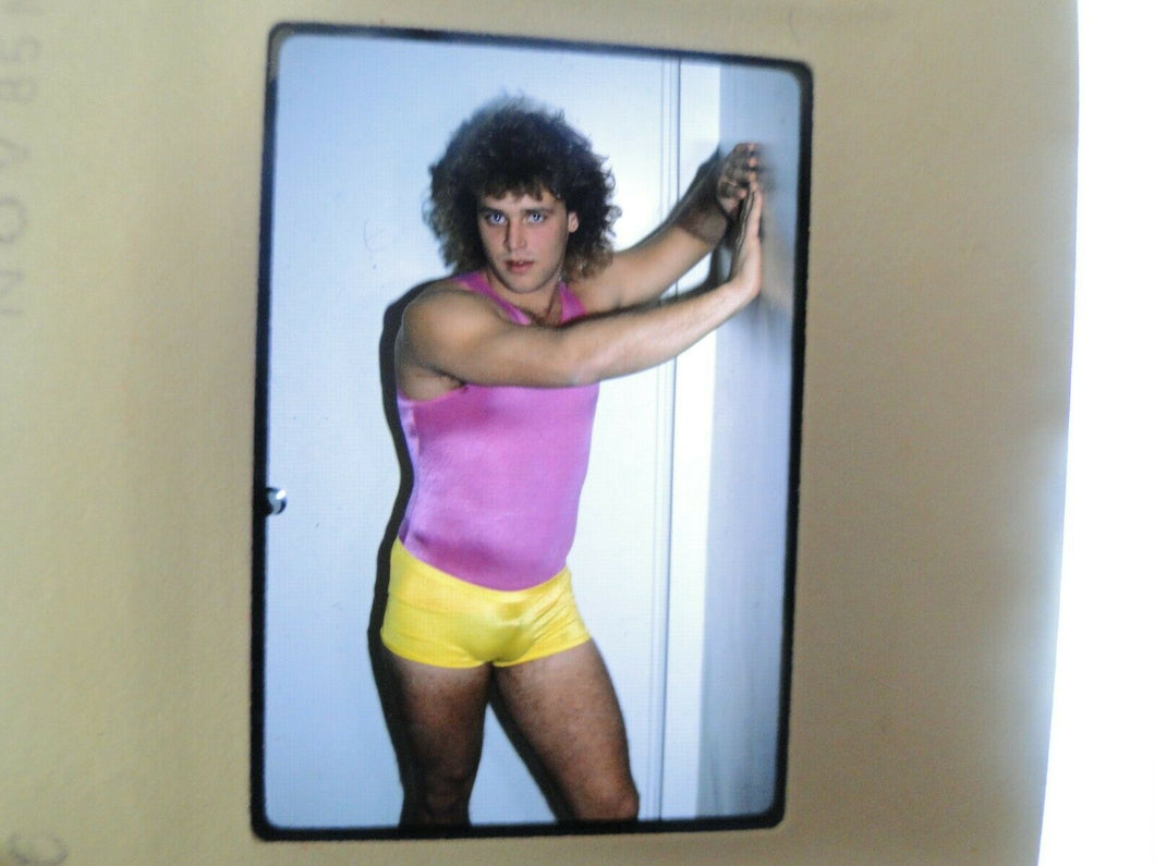 VINTAGE 35MM SLIDE MALE 18 YEAR OLD + GAY INTEREST BEEFCAKE MUSCLE SEMI NUDE  G4