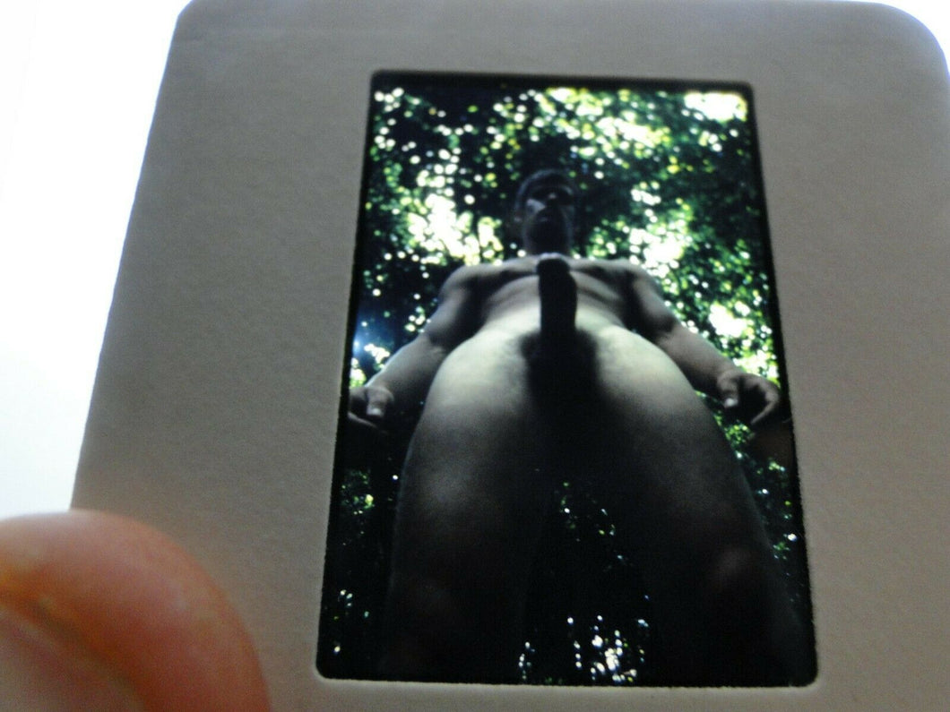 VINTAGE SLIDE/PHOTO MALE GAY INTEREST BEEFCAKE MUSCLE NUDE HOT HUNG A18