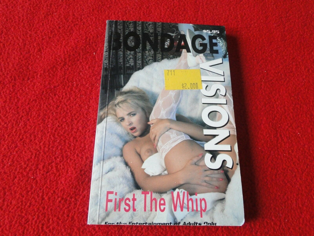 Vintage Sexy Erotic Adult Paperback Book/ Novel NOS BDSM First The Whip        Y