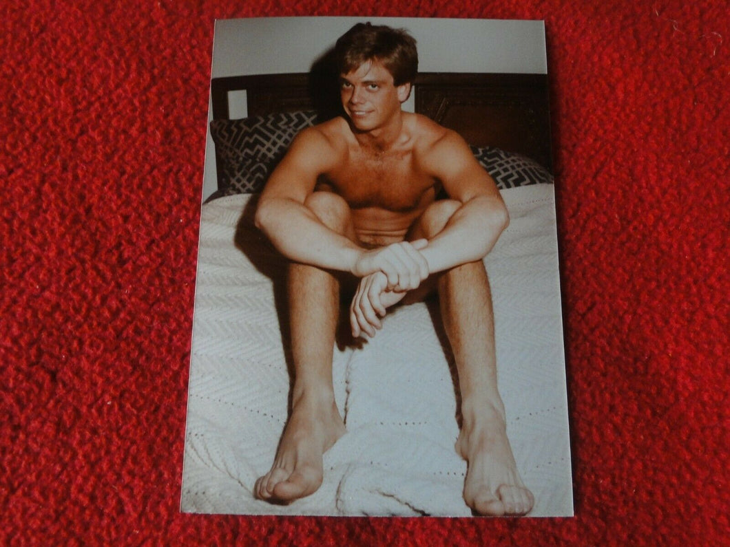 Vintage 18 Year Old + Gay Interest Chippendale Muscle Semi Nude Male Photo   B88