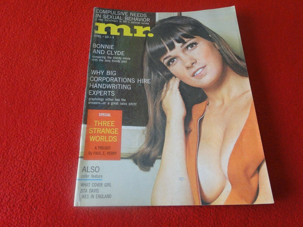 Vintage Nude Erotic Sexy Adult Magazine Mr. April 1967                        AK