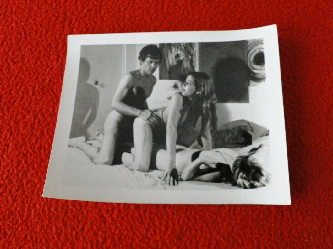 Vintage 18 Year Old + Original Silver Gelatin Nude Women Threesome Orgy Photo  @