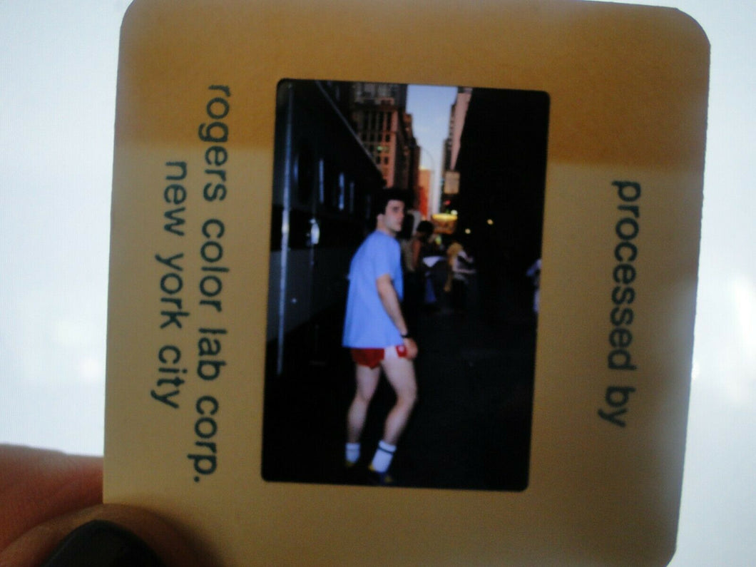 VINTAGE 35MM SLIDE MALE 18 YEAR OLD + GAY INTEREST BEEFCAKE MUSCLE SEMI NUDE  G7