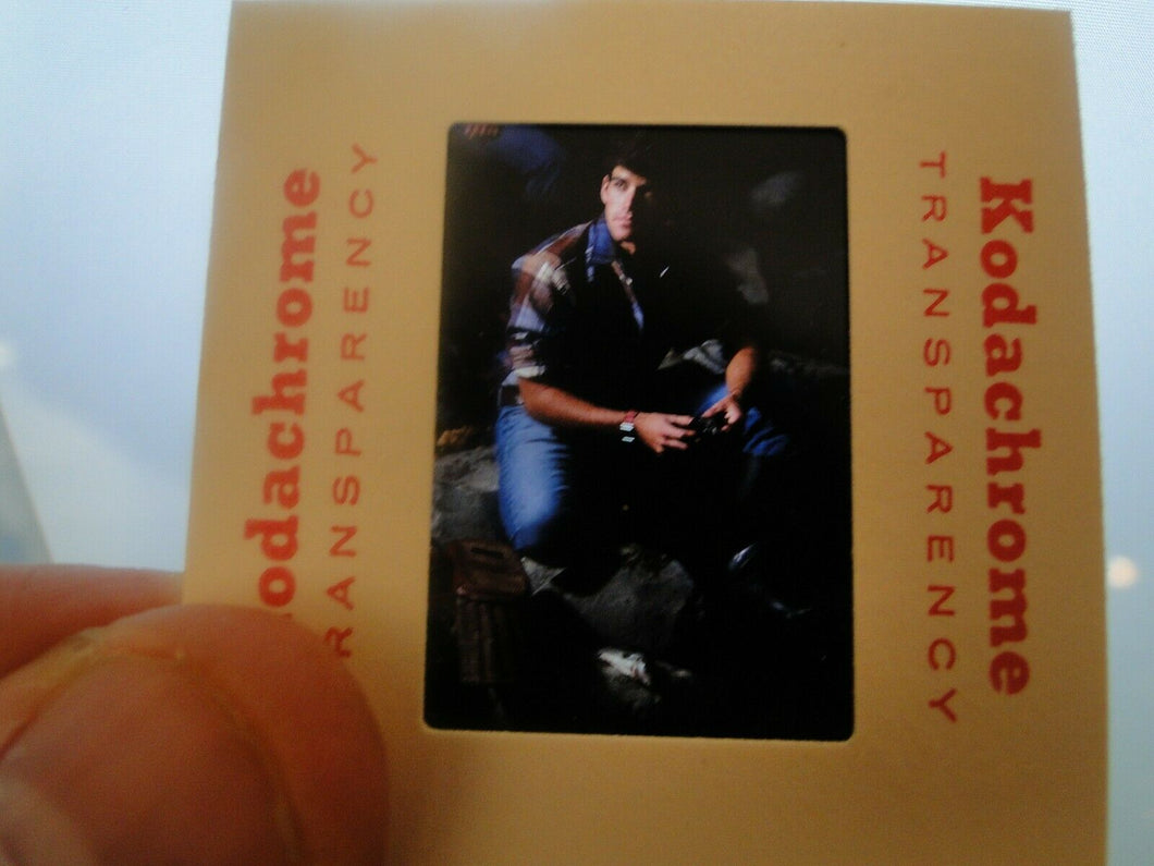 VINTAGE 35MM SLIDE MALE GAY INTEREST BEEFCAKE MUSCLE SEMI NUDE HOT BUFF EJ(